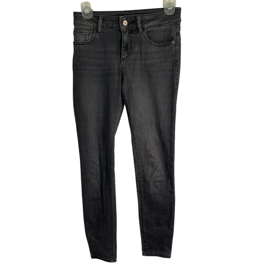 DL1961 Margaux Classic Black Women's Ankle Skinny Jeans Size 24 dark academia